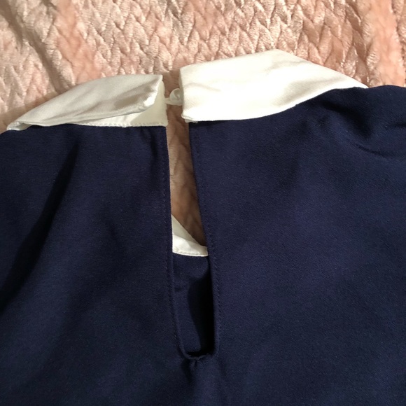 Navy collared shirt with faux gems - Picture 6 of 8